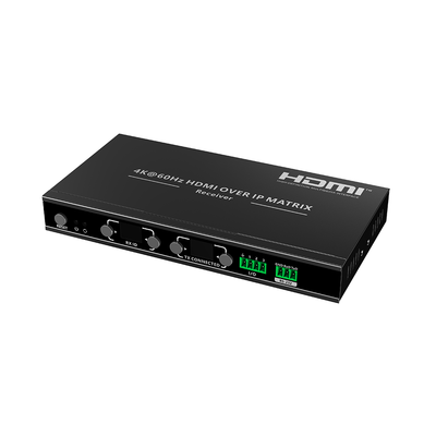 [TTMOIPRX] Receptor | Extensor de matriz HDMI sobre IP IG de 4K60 Hz con videowall