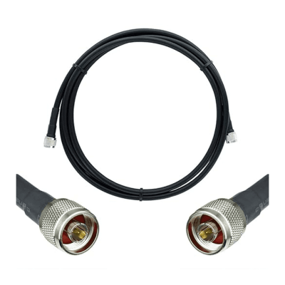 [952-320] Jumper Coaxial con Cable Wilson-400 / Conector N Macho en los Extremos / 6.1 Metros (20.01 Pies) de Longitud.