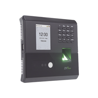 Terminal Biométrica Facial y Huella / 100 Rostros 500 Huellas / Visible Light / ADMS / TCP/IP / BioTimePro