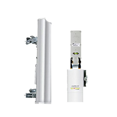 [AM-9M13-120] Antena sectorial para radio estaciones base airMAX Rocket-M9 de 120 grados cobertura horizontal, 900 MHz (902-928 MHz) de 13 dBi