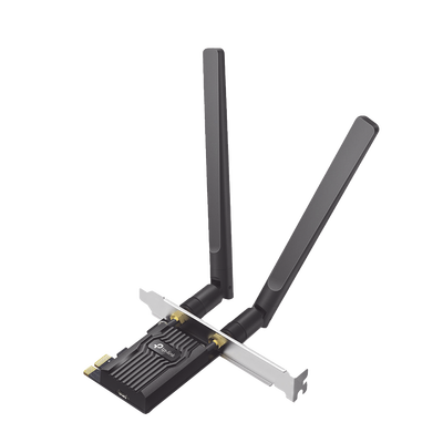 [ARCHER-TX20E] Adaptador  PCIe inalámbrico doble banda AX1800 Mbps / Seguridad Inalámbrica WPA3 /Antena de alta ganancia / Tecnología MU-MUMO 2X2 / Soporte de perfil bajo y Altura completa / Bluetooth 5.2