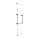 Montaje Cableado de Acero| Suelo a Techo| Capacidad Máx. de Carga 30kg| Para Pantallas de 32" ~ 75"| VESA 400 x 600