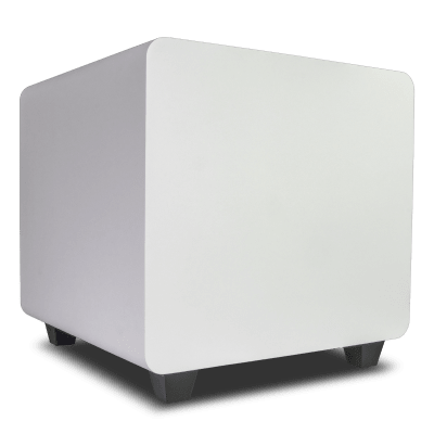 [DFS10WT] Subwoofer Activo de 10in | Diseño Down-Firing | 300W RMS | Recinto Sellado | Acabado Blanco