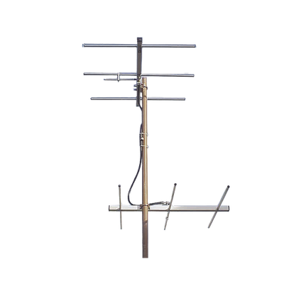 Juego de 2 Antenas Bi-direccionales de 3 elementos para TV, 3 dB, Canal 8