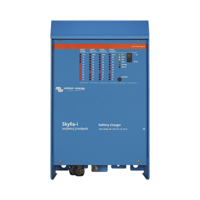 Skylla-i 24/100 / Cargador de Baterías para Ambientes Marinos 24 V, 100 A / Bancos de 500 a 1000 Ah