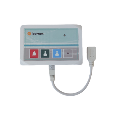 [NX8809] Terminal de Cama Inalámbrico / Botón de Alarma Presencia y Médico / IP54 / Material ABS Antibacteriano / RF 433MHz / 400 metros Distancia Transmisión (linea de vista)/ Alimentación 2xAAA / Protocolo POCSAG