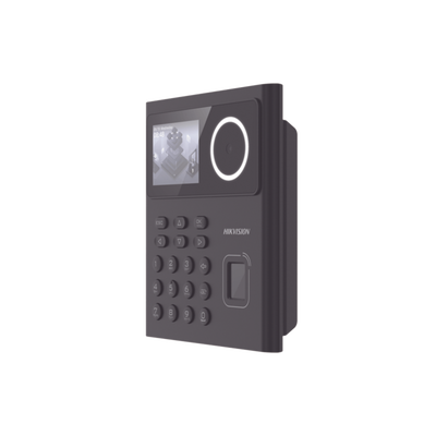 [DS-K1T320MFWX-B/S] Terminal Min Moe WiFi con Batería de Respaldo / Administrable por Smartphone o Nube /  Acceso y Asistencia /  Huella, Facial y Tarjetas MIFARE /  500 rostros y 1,000 Huellas y Tarjetas / Detección de Cubrebocas / HikConnect / HIK-IA