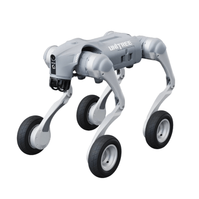 [GO2W] Perro Robot Biónico Para Inspección / Inteligencia Artificial / Reconocimiento De Humanos / Incluye 1 Control Remoto / Tareas Programadas / Cámara Integrada
