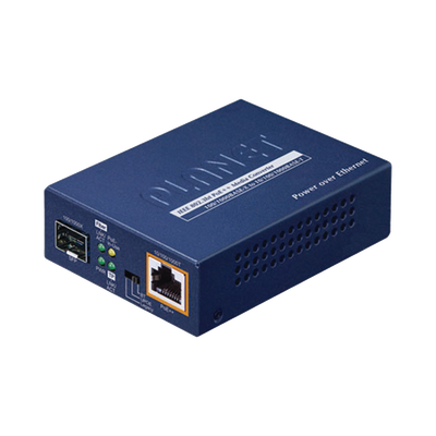 [GUP-805A-95W] Convertidor de medios PoE++ 100/1000BASE-X SFP a 10/100/1000BASE-T 802.3bt (95 vatios)
