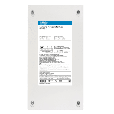 [LUPH3A] (RadioRa3) Interfaz de alimentación cableada para la cinta de luz blanca modulable Lumaris