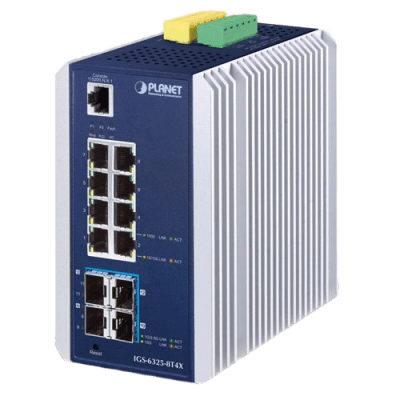 [IGS-6325-8T4X] Switch Industrial Administrable Capa 3, 8 Puertos Ethernet 10/100/1000T, 4 Puertos SFP 10 G