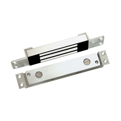 [SAM224] Chapa magnética / 600 lbs Fuerza de Retención / Montaje Oculto en Madera, Acero, Aluminio / Circuito de Liberación Instantánea / Resistente a Manipulación y Climas / Acabado Acero Inoxidable Arquitectónico / Aprob