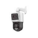 [TandemVu] PTZ IP 4 Megapixel + Cámara Fija 4 Megapixel / 25X Zoom / 100 mts IR + 30 mts Luz Blanca / IP67 / ACUSENSE / PoE+ / 2 Micrófonos Integrados y Bocina / Alerta Audible y Luz Estroboscopica / Alarmas I/O / DARKFIGHTER / Micro SD