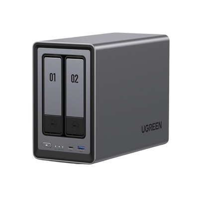 [25242] NASync DXP2800 | SO UGOS Pro |  Intel N100 12th Gen Intel® 4 Core™ | 2 Bahías SATA hasta 48TB | 2-Bahias (M.2 NVMe) hasta 16TB | 8GB DDR5 (Exp. a 16GB) | Ethernet 2.5G  | HDMI 4K | 2* USB2.0 | 1*USB 3.2Gen | 1* USB 3.2Gen2 | 1*USB-C 3.2Ge