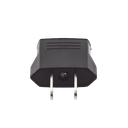Adaptador de enchufe europea a americano, Calidad PREMIUM @ 6 A ; 110 - 250 Vca