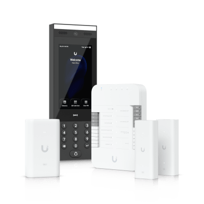 [UA-G3-SK-GATE] Kit de Inicio de Control de Acceso UniFi / Hub Gate / Intercomunicador G3 / Adaptador PoE++ / Extensores de Par Trenzado