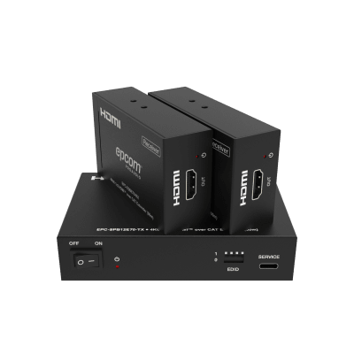 [EPC-SPB12E70] Splitter HDMI 1x2 | 4K@60Hz a 60m | 4K@30Hz a 70m | Cable Cat6 | EDID | HDCP 2.2 | Salida Loop