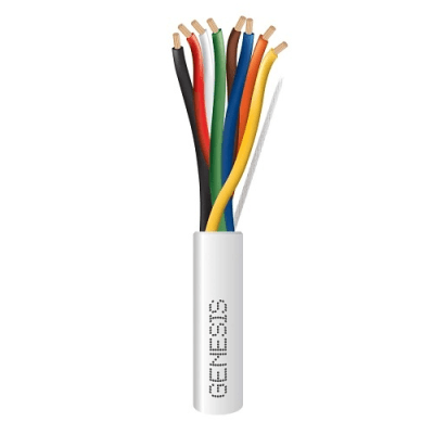 [3117-1012] Carrete de 305 Metros (1000 Pies) / Cable de Cobre / 8 x 18 AWG  / Plenum / Para Interior / Color Blanco / Para Aplicaciones de Alarmas de Intrusión/Control de Acceso/ Automatización / Interfonos y Tv Porteros