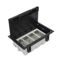 Caja Para Instalación en Piso Falso para Voz, Datos o Contactos Eléctricos / Capacidad para 4 Módulos / Espacio Embellecedor en la Tapa / Profundidad Ajustable de 90 a 120 mm (3.54 a 4.72 pulgadas) / Los Módulos se Adquieren Aparte / (SF410/14CY)