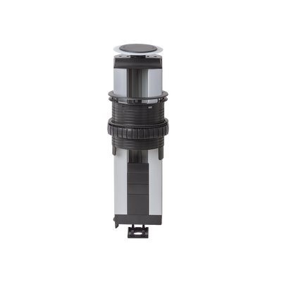 [SM-TORR5M-AUT] Teleblock Simon K45 para Voz, Datos, Multimedia o Contactos Eléctricos / Capacidad para 5 Módulos K45 / Apertura Automática con Tapa Abatible / Instalación en Mobiliario de Oficina o Comercial / (KTLE205CY)