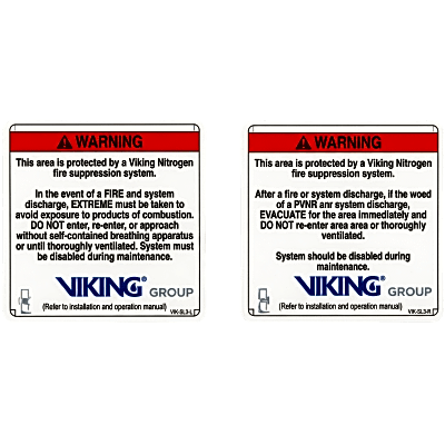 Señalamiento de Advertencia Exterior Nitrogeno | Sistemas de Extinción Oxeo
