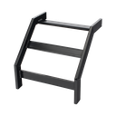 (CHCVET1X12EPK) CURVA VERTICAL EXTERIOR TUBULAR 1.5 DE PERALTE X 12 ANCHO PINTURA EPOX COLOR NEGRO, INCLUYE COPLe y tornilleria