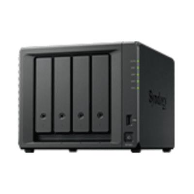 NAS Dispositivo de Protección de Datos Synology ActiveProtect DP340 | 14.5 TB de Capacidad de Copia de Seguridad | RAID 5 con 4 HDD de 8 TB | RAID 1 con 2 SSD de 400 GB | Puerto RJ-45 de 10 GbE | Protección contra Ransomware | Inmutabilidad