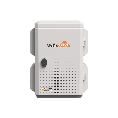 [WI-IOTBOX01-V3] Gabinete de Acero Ventilado para Exterior con Rieles DIN y 4 Placas Laterales para Montaje de Equipos por Fuera
