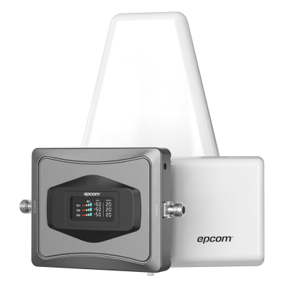 [EPTB4GV3] Kit Amplificador de Señal Celular 4G / Mejora las llamadas convencionales y VoLTE / Soporta los datos de las tecnologías 2G, 3G y 4G de TELCEL, AT&T y MOVISTAR / Cubre hasta 600 m2.