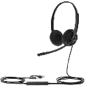 Diadema Alambrica Yealink UH34 Lite Dual USB-C/A con Almohadillas de Esponja y Compatibilidad UC Multiplataforma