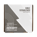 Cable Fotovoltaico Negro / Cobre Estañado / 4 mm² (12 AWG) / 2000V / Rollo de 100 m / / UL 4703 y TUV