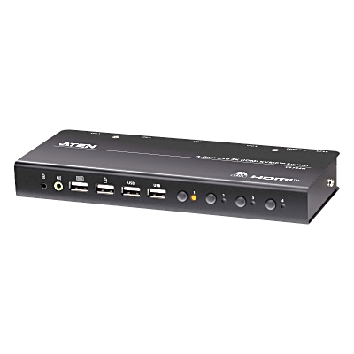 [CS784H] Switch KVMP USB HDMI 4witch KVM HDMI 4 Puertos | 4K DCI | USB 2.0 | Hotkeys | Video DynaSync | Plug & Play