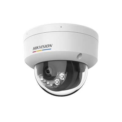 [ColorVu 3.0 + MD 3.0] Domo IP 6 Megapixel / Lente 2.8 mm / 30 mts IR + 30 mts Luz Blanca / Micrófono Integrado / ACUSENSE Lite / Exterior IP67 / IK08 / dWDR / PoE / Micro SD