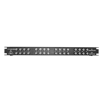[DTKRM16NM] Protector de línea de video de 16 canales, 1U, conexión BNC coaxial entra/sale, sujeción 2.8 V