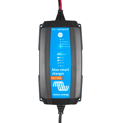[BSIP6512/10] Blue Smart IP65 12/10 / Cargador de Baterías 12V, 10A / Para Ambientes Marinos y Terrestres. /  Para baterías de Plomo y Litio