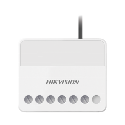 [DS-PM1-O1L-WB] (AX PRO) Relevador Inalámbrico / 1 Entrada de Alarma 24/7 / 1 Salida de Relevador 0 a 36 Vcc (Max. 5 A)