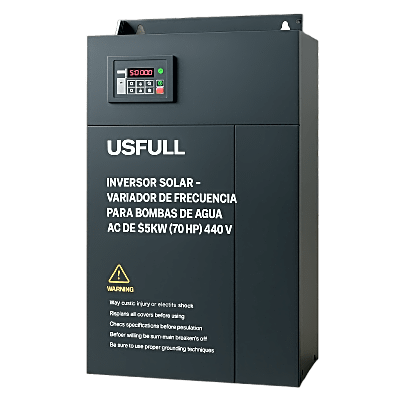 [FU9000SI055G9] Inversor Solar - Variador de Frecuencia para Bombas de Agua AC de 55KW (70 HP)   440V: Potencia y Eficiencia para Aplicaciones Exigentes