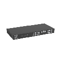 Switch de Video Matrix 4x4 HDMI 2.0 | 18Gbps Ancho de Banda | 4K2K@60Hz Resolución | 4 Entradas 4 Salidas HDMI | Audio LPCM y Dolby Digital | Control TCP-IP y RS-232 | Conectores Phoenix para Audio | Metal Enclosure