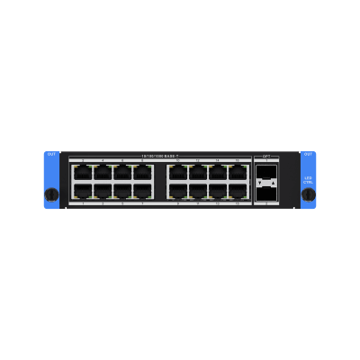 [DS-C66S-16NO/2FO] Tarjeta de Video con 16 Puertos Gigabit Ethernet y 2 Puertos Ópticos 10 Gbps SFP+ / Resolución Máxima 10.4 MP / Soporte HDR10 y HLG / Salida para Video Walls LED