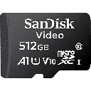 Memoria microSD SanDisk 512GB / Alta Resistencia / Videovigilancia / Clase 10