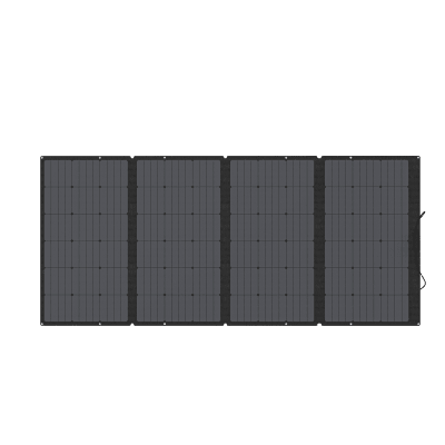 Módulo Solar Portátil y Flexible de 400W Recomendado para Estaciones Portátiles EcoFlow / Ajuste de Ángulo / Carga Eficiente / Incluye Cable XT60 a MC4
