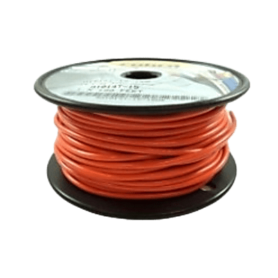 [A1014T-15-100] Cable Eléctrico Color Naranja Calibre 14 / Rollo de cable de 100 pies / UL 1015-1230 / Cobre Estañado Clase K / 600 Voltios / 105°C Seco - 75°C Húmedo / Aislante PVC Retardante de Llama VW-1 / Resistente a Humedad, Abrasi&oacu