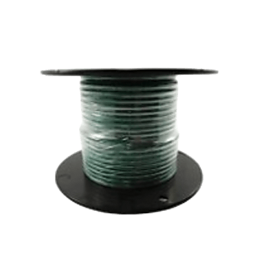 [A2010T-03-100] Cable Marino Primario Color Verde Calibre 10 AWG / 100 Pies Rollo / Retardante de Llama PVC Verde / Cobre Estañado Clase K / 600V 105°C / Cumple UL 1015-1028-1230-1231 / Grado Marino