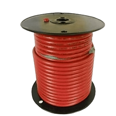 [A2001T-01-100] Cable Para Batería Color Rojo Calibre 1 AWG / Rollo de 100 Pies / Cobre Estañado Clase K / 600-1000V / 105°C Seco 75°C Húmedo / Resistente a Llama VW-1 / Flexible Extra / UL 1426 BC-5W2
