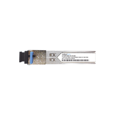 [LP-SFP-BD-1G-10-SC] Transceptores Ópticos Bidireccionales SFP (Mini-Gbic) / Monomodo 1310 & 1550 nm / 1.25 Gbps / 1000BASE-BX / Conector SC/UPC Simplex / DDM / Hasta 10 km / 2 Piezas