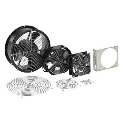 [A6AXFNGQ] Ventilador Axial Compacto 6 Pulgadas / 115VAC / 102CFM / Silencioso / Acero Negro / 50,000 Horas Operación
