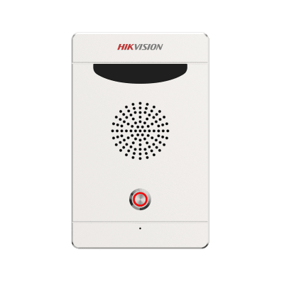 [DS-PEA103-K1] Estación de Alarma de Pánico / Audio Bidireccional / Altavoz 3W Integrado / Micrófono Omnidireccional / 2 Entradas y 2 Salidas de Alarma / IP65 IK08 / Montaje Pared y Empotrado / Exterior Aluminio