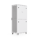 UACC Rack Cabinet 42U (600 × 1000 mm) – Gabinete de Piso Totalmente Ensamblado con Ventiladores Integrados, Paneles Removibles, Ruedas con Seguro y Puerta Frontal Perforada para Óptimo Flujo de Aire