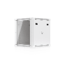 UACC Rack Cabinet 12U (598 x 600 mm) - Gabinete Cerrado para Montaje en Pared con Puerta Frontal de Vidrio Templado, Totalmente Ensamblado con Ventiladores Integrados y Paneles Removibles