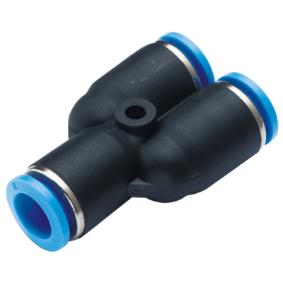 Conector de Inserción Neumático Unión en Y / Diámetro Exterior Tubo 6 mm / Para Sistemas Neumáticos / Conexión Triple